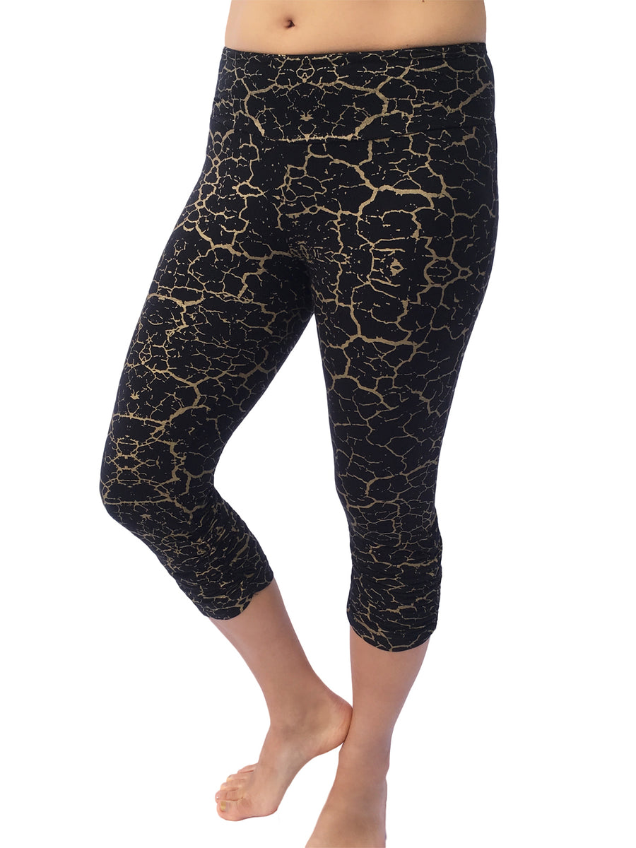 Womens Printed Capri Leggings – Dreamtime Clothing